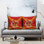 Personalised Gold Coast Suns ANZAC Pillow Cover Military Remembrance Australian Football Mascot Camouflage