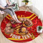 Personalised Gold Coast Suns ANZAC Round Carpet Military Remembrance Australian Football Mascot Camouflage