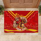 Personalised Gold Coast Suns ANZAC Rubber Doormat Military Remembrance Australian Football Mascot Camouflage