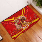 Personalised Gold Coast Suns ANZAC Rubber Doormat Military Remembrance Australian Football Mascot Camouflage