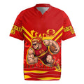 Personalised Gold Coast Suns ANZAC Rugby Jersey Military Remembrance Australian Football Mascot Camouflage
