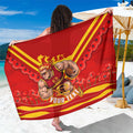 Personalised Gold Coast Suns ANZAC Sarong Military Remembrance Australian Football Mascot Camouflage