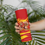 Personalised Gold Coast Suns ANZAC Skinny Tumbler Military Remembrance Australian Football Mascot Camouflage