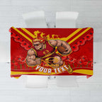 Personalised Gold Coast Suns ANZAC Tablecloth Military Remembrance Australian Football Mascot Camouflage