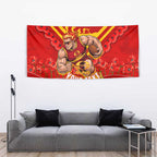 Personalised Gold Coast Suns ANZAC Tapestry Military Remembrance Australian Football Mascot Camouflage