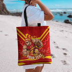 Personalised Gold Coast Suns ANZAC Tote Bag Military Remembrance Australian Football Mascot Camouflage