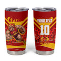 Personalised Gold Coast Suns ANZAC Tumbler Cup Military Remembrance Australian Football Mascot Camouflage
