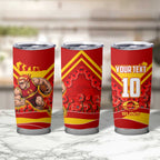 Personalised Gold Coast Suns ANZAC Tumbler Cup Military Remembrance Australian Football Mascot Camouflage