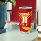 Personalised Gold Coast Suns ANZAC Tumbler Cup Military Remembrance Australian Football Mascot Camouflage