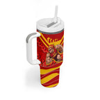 Personalised Gold Coast Suns ANZAC Tumbler With Handle Military Remembrance Australian Football Mascot Camouflage