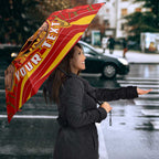 Personalised Gold Coast Suns ANZAC Umbrella Military Remembrance Australian Football Mascot Camouflage