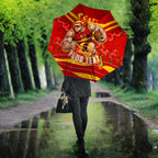 Personalised Gold Coast Suns ANZAC Umbrella Military Remembrance Australian Football Mascot Camouflage