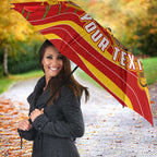 Personalised Gold Coast Suns ANZAC Umbrella Military Remembrance Australian Football Mascot Camouflage