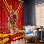 Personalised Gold Coast Suns ANZAC Window Curtain Military Remembrance Australian Football Mascot Camouflage