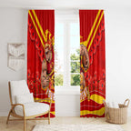 Personalised Gold Coast Suns ANZAC Window Curtain Military Remembrance Australian Football Mascot Camouflage