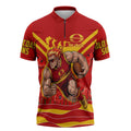 Personalised Gold Coast Suns ANZAC Zipper Polo Shirt Military Remembrance Australian Football Mascot Camouflage