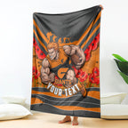 Personalised Greater Western Sydney Giants ANZAC Blanket Military Remembrance Australian Football Mascot Camouflage