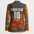Personalised Greater Western Sydney Giants ANZAC Blazer Military Remembrance Australian Football Mascot Camouflage