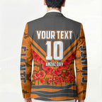 Personalised Greater Western Sydney Giants ANZAC Blazer Military Remembrance Australian Football Mascot Camouflage