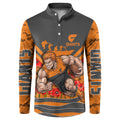 Personalised Greater Western Sydney Giants ANZAC Button Sweatshirt Military Remembrance Australian Football Mascot Camouflage