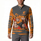 Personalised Greater Western Sydney Giants ANZAC Button Sweatshirt Military Remembrance Australian Football Mascot Camouflage