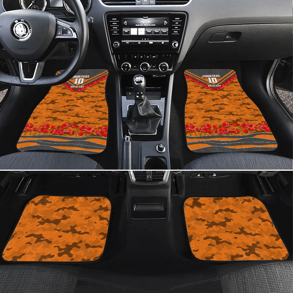 Personalised Greater Western Sydney Giants ANZAC Car Mats Military Remembrance Australian Football Mascot Camouflage