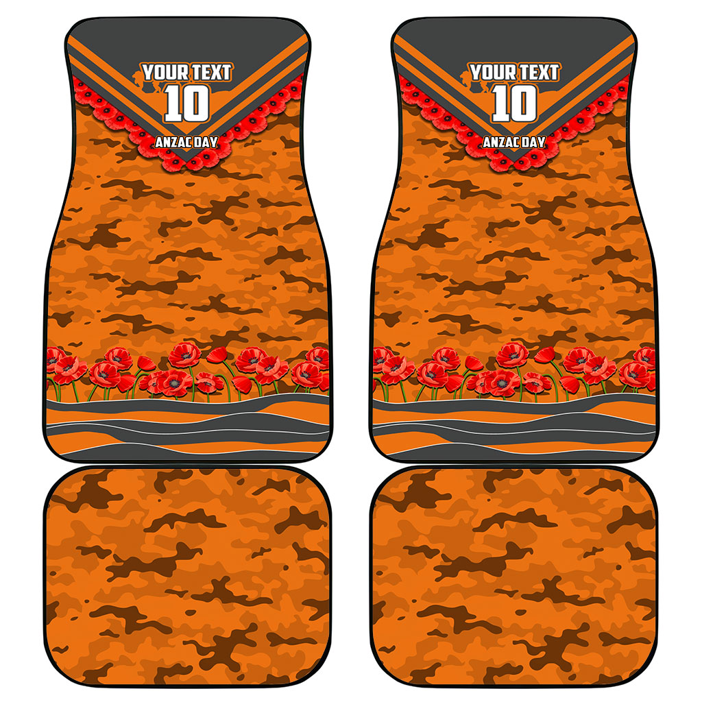 Personalised Greater Western Sydney Giants ANZAC Car Mats Military Remembrance Australian Football Mascot Camouflage