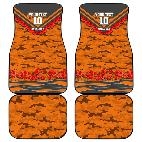Personalised Greater Western Sydney Giants ANZAC Car Mats Military Remembrance Australian Football Mascot Camouflage