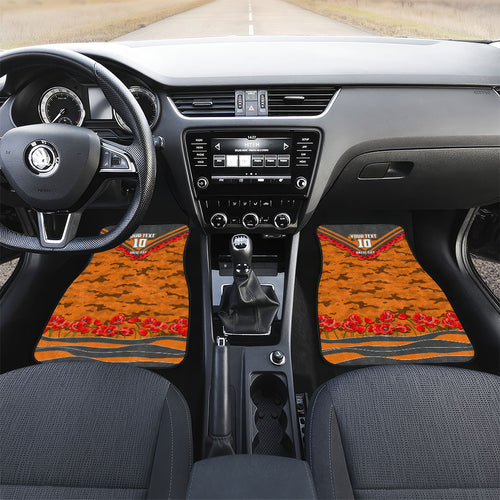 Personalised Greater Western Sydney Giants ANZAC Car Mats Military Remembrance Australian Football Mascot Camouflage