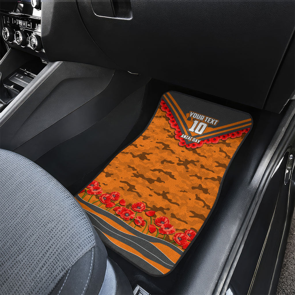Personalised Greater Western Sydney Giants ANZAC Car Mats Military Remembrance Australian Football Mascot Camouflage