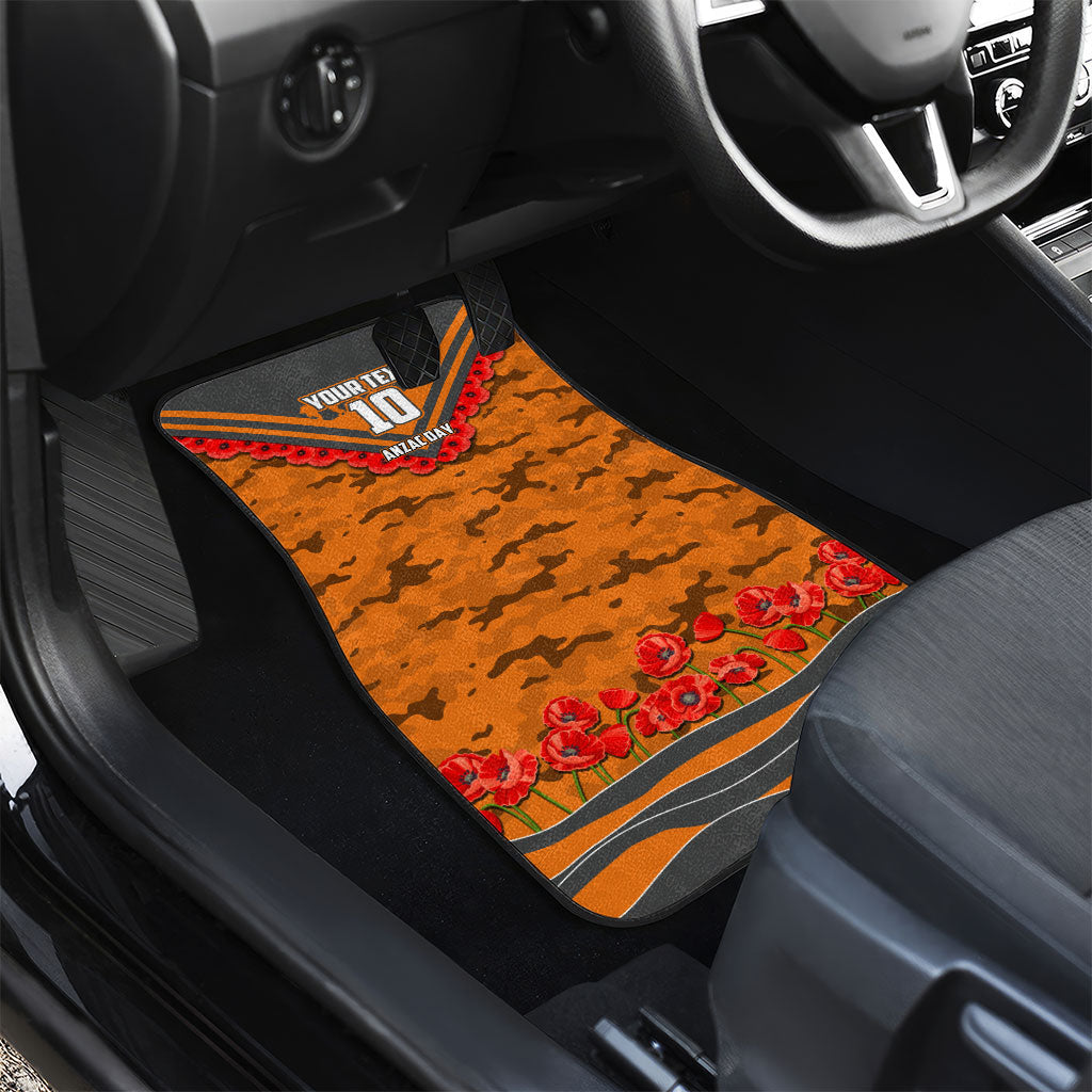 Personalised Greater Western Sydney Giants ANZAC Car Mats Military Remembrance Australian Football Mascot Camouflage