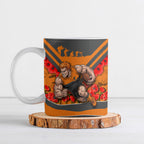 Personalised Greater Western Sydney Giants ANZAC Ceramic Mug Military Remembrance Australian Football Mascot Camouflage