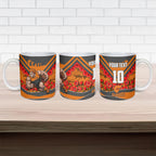 Personalised Greater Western Sydney Giants ANZAC Ceramic Mug Military Remembrance Australian Football Mascot Camouflage