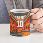 Personalised Greater Western Sydney Giants ANZAC Ceramic Mug Military Remembrance Australian Football Mascot Camouflage