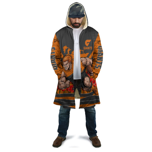 Personalised Greater Western Sydney Giants ANZAC Cloak Military Remembrance Australian Football Mascot Camouflage