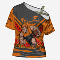 Personalised Greater Western Sydney Giants ANZAC Cross Shoulder Shirt Military Remembrance Australian Football Mascot Camouflage