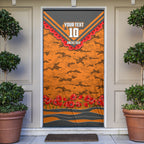 Personalised Greater Western Sydney Giants ANZAC Door Cover Military Remembrance Australian Football Mascot Camouflage