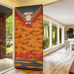 Personalised Greater Western Sydney Giants ANZAC Door Cover Military Remembrance Australian Football Mascot Camouflage