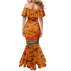 Personalised Greater Western Sydney Giants ANZAC Family Matching Mermaid Dress and Hawaiian Shirt Military Remembrance Australian Football Mascot Camouflage