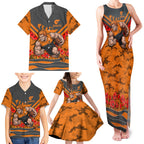 Personalised Greater Western Sydney Giants ANZAC Family Matching Tank Maxi Dress and Hawaiian Shirt Military Remembrance Australian Football Mascot Camouflage