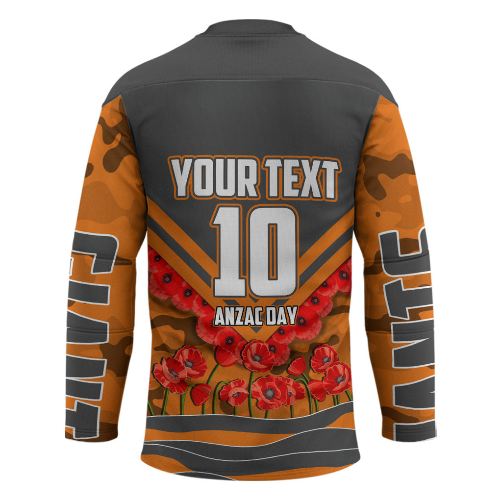 Personalised Greater Western Sydney Giants ANZAC Hockey Jersey Military Remembrance Australian Football Mascot Camouflage