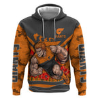 Personalised Greater Western Sydney Giants ANZAC Hoodie Military Remembrance Australian Football Mascot Camouflage