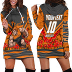 Personalised Greater Western Sydney Giants ANZAC Hoodie Dress Military Remembrance Australian Football Mascot Camouflage