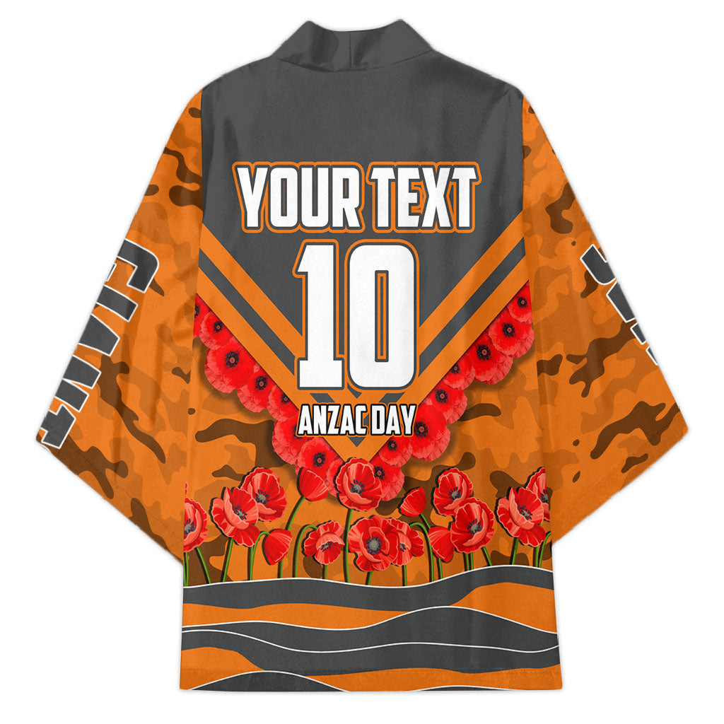 Personalised Greater Western Sydney Giants ANZAC Kimono Military Remembrance Australian Football Mascot Camouflage