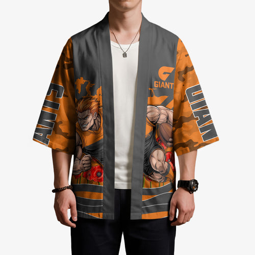 Personalised Greater Western Sydney Giants ANZAC Kimono Military Remembrance Australian Football Mascot Camouflage