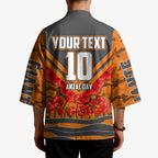 Personalised Greater Western Sydney Giants ANZAC Kimono Military Remembrance Australian Football Mascot Camouflage