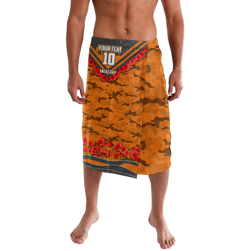 Personalised Greater Western Sydney Giants ANZAC Lavalava Military Remembrance Australian Football Mascot Camouflage