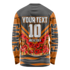 Personalised Greater Western Sydney Giants ANZAC Long Sleeve Shirt Military Remembrance Australian Football Mascot Camouflage
