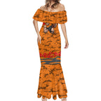 Personalised Greater Western Sydney Giants ANZAC Mermaid Dress Military Remembrance Australian Football Mascot Camouflage