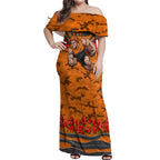 Personalised Greater Western Sydney Giants ANZAC Off Shoulder Maxi Dress Military Remembrance Australian Football Mascot Camouflage